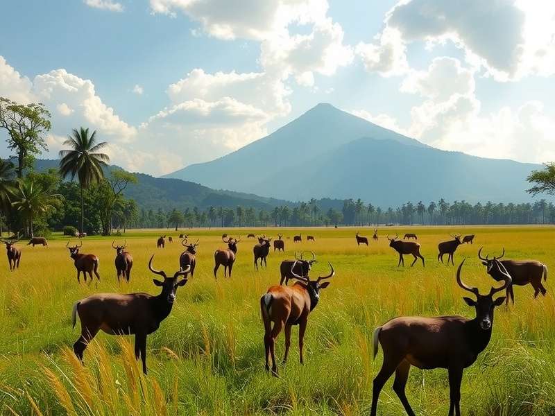 VR fantasy game scene with dragons and castles